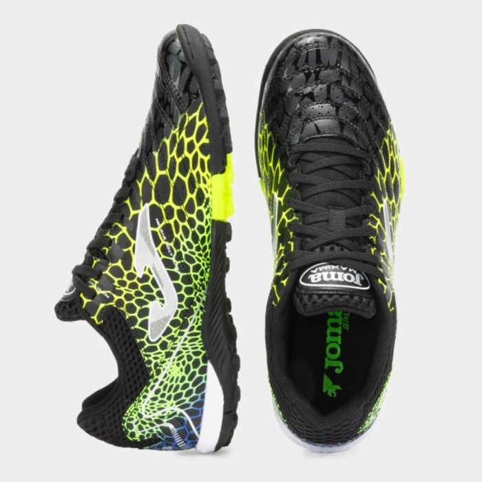Ghete fotbal Joma Maxima 2531 Negro Amarillo Verde TF [4]