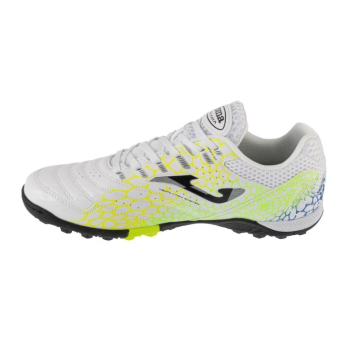 Ghete fotbal Joma Maxima 2532 Blanco Amarillo Verde TF [6]