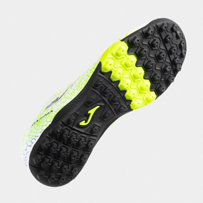 Ghete fotbal Joma Maxima 2532 Blanco Amarillo Verde TF [5]