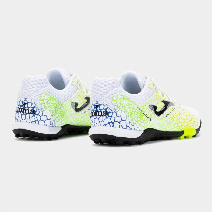 Ghete fotbal Joma Maxima 2532 Blanco Amarillo Verde TF [3]