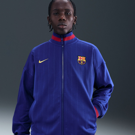 Bluze fotbal barbati - Bluza Nike FCB Mnk Df Acdpr Anthm Jkt Khm