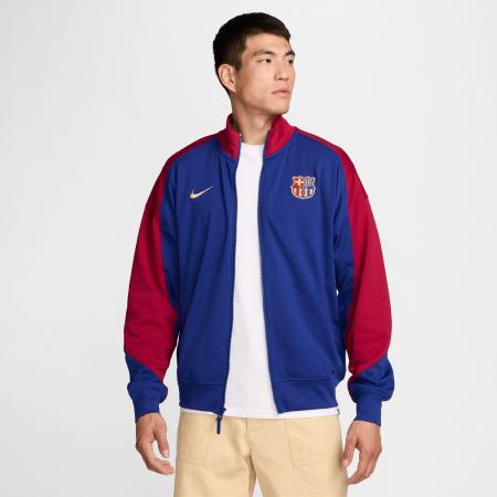 Bluze fotbal barbati - Jacheta Nike Fcb Mnk Df Acdpr Anthm Jkt Khm