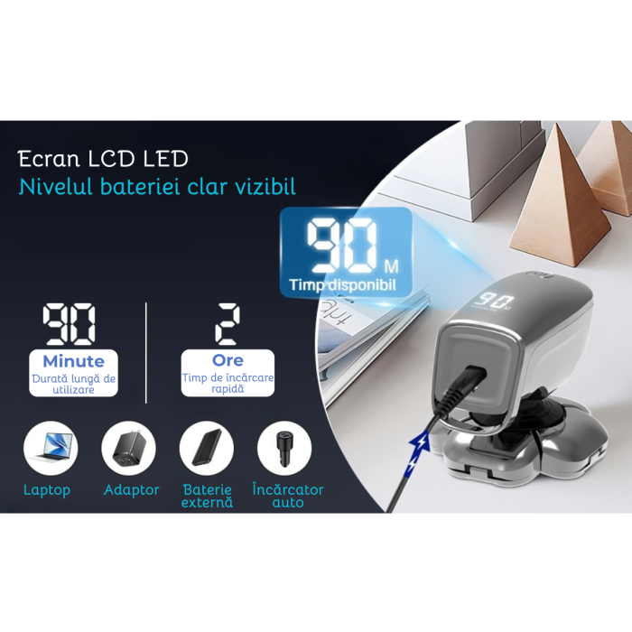 Aparat de ras electric 9D, Set Multifunctional 6 in 1, cu 9 lame rotative, Cap detasabil magnetic, Impermeabil, Barbierit uscat si umed, Afisaj LED, Reincarcabil USB, Pentru fata, Cap si Nas, FilSAB [6]