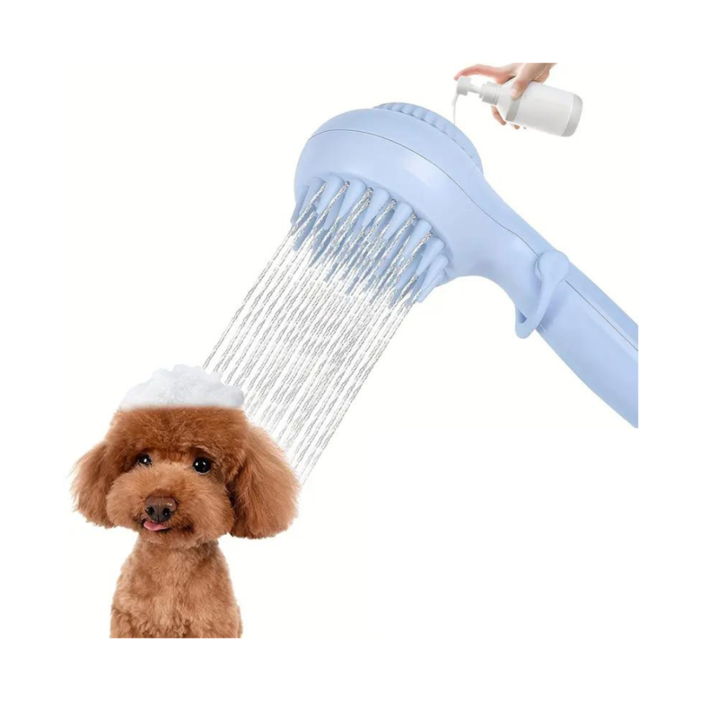 Cap de dus cu dispenser de sapun pentru Animale, Caini, Pisici, Functie Inchis/Deschis, Pentru Exterior sau Interior, Accesorii incluse, Masaj, Albastru, Ergonomic, FilSAB [15]