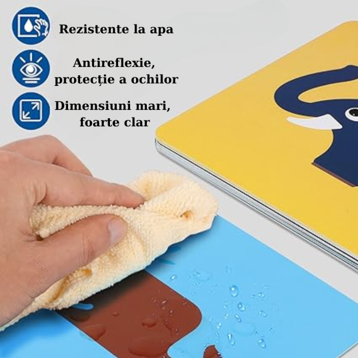 Carti Stimulare Vedere si Cognitiva, Alb/Negru/Rosu 3-6 Luni, Montessori, FilSAB [4]