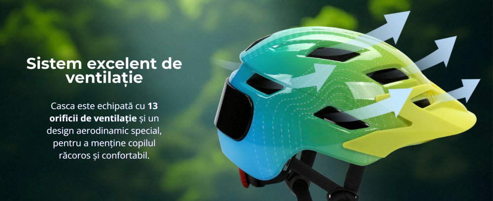 Casca de protectie bicicleta, cu afisaj LED si semnale de directie, pentru copii (baieti si fete), cu telecomanda wireless, captuseala EPS, Viziera de soare detasabila, Dimensiune reglabila [6]