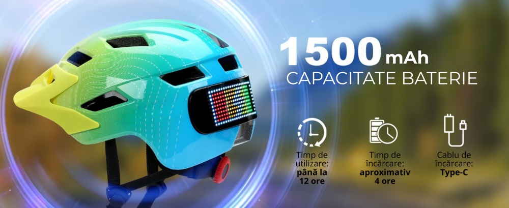 Casca de protectie bicicleta, cu afisaj LED si semnale de directie, pentru copii (baieti si fete), cu telecomanda wireless, captuseala EPS, Viziera de soare detasabila, Dimensiune reglabila [11]