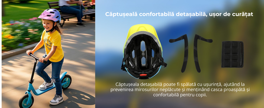 Casca de protectie bicicleta, cu afisaj LED si semnale de directie, pentru copii (baieti si fete), cu telecomanda wireless, captuseala EPS, Viziera de soare detasabila, Dimensiune reglabila [8]
