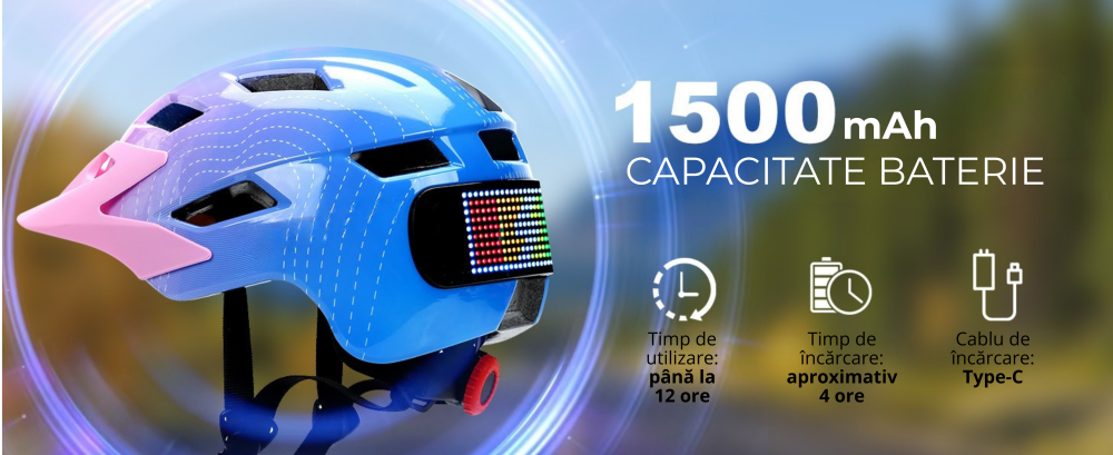 Casca de protectie bicicleta, cu afisaj LED si semnale de directie, pentru copii (baieti si fete), cu telecomanda wireless, captuseala EPS, Viziera de soare detasabila, Dimensiune reglabila [12]
