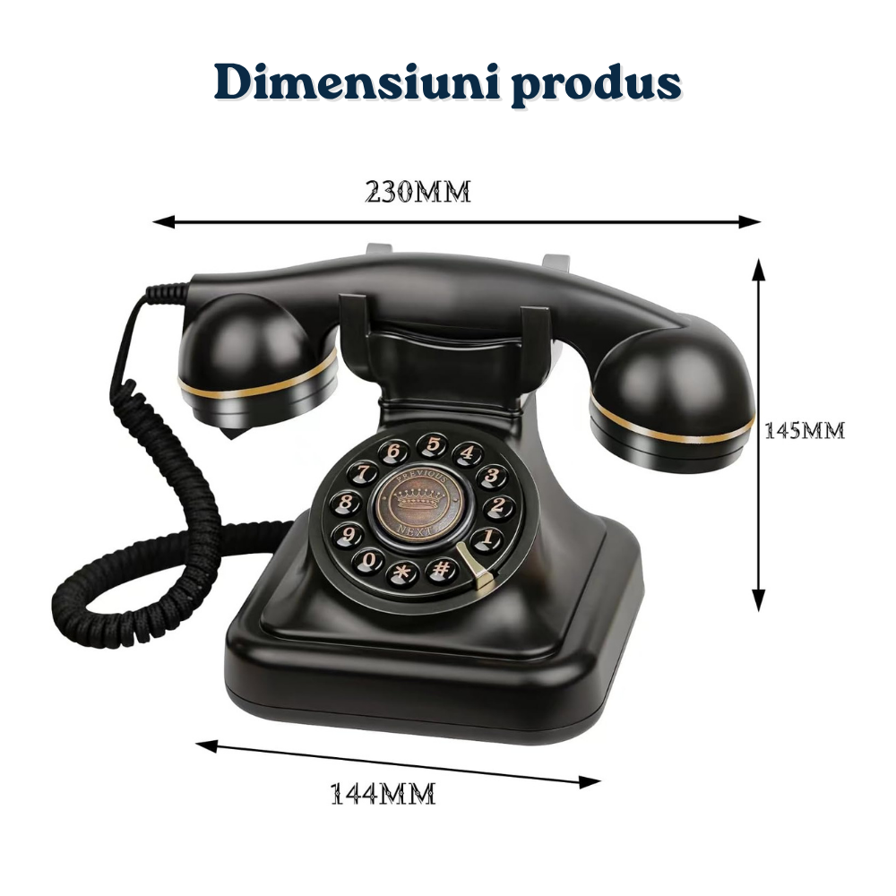 Telefon Audio Guestbook Retro – Inregistrare Mesaje Personalizate pentru Nunta, Petreceri sau Aniversari, Alb, FilSAB [5]