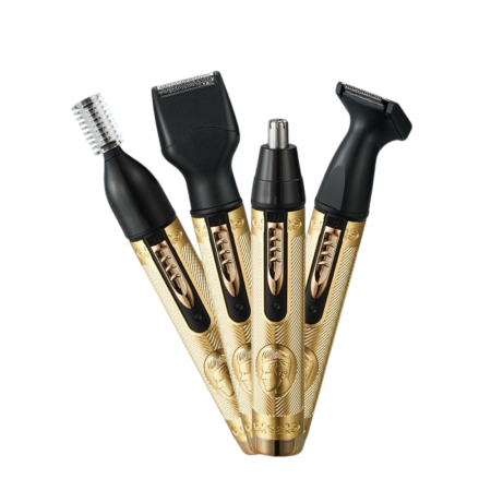 Aparate de ras electrice - Aparat de ras electric multifunctional 4 in 1, trimmer pentru fata, sprancene, cap si nas, incarcare USB rapida, lame detasabile, portabil si ergonomic, potrivit pentru femei si barbati, ideal pentru 