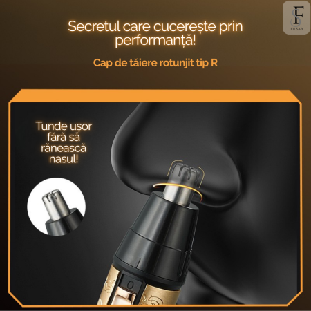 Aparat de ras electric multifunctional 4 in 1, trimmer pentru fata, sprancene, cap si nas, incarcare USB rapida, lame detasabile, portabil si ergonomic, potrivit pentru femei si barbati, ideal pentru  [7]