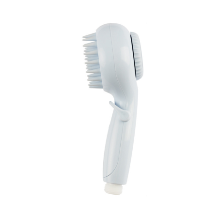 Produse igiena externa animale - Cap de dus cu dispenser de sapun pentru Animale, Caini, Pisici, Functie Inchis/Deschis, Pentru Exterior sau Interior, Accesorii incluse, Masaj, Albastru, Ergonomic, FilSAB