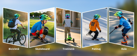 Casca de protectie bicicleta, cu afisaj LED si semnale de directie, pentru copii (baieti si fete), cu telecomanda wireless, captuseala EPS, Viziera de soare detasabila, Dimensiune reglabila [8]