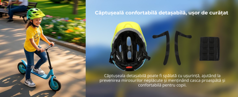 Casca de protectie bicicleta, cu afisaj LED si semnale de directie, pentru copii (baieti si fete), cu telecomanda wireless, captuseala EPS, Viziera de soare detasabila, Dimensiune reglabila [9]