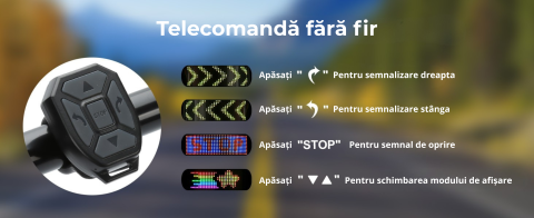 Casca de protectie bicicleta, inteligenta, programabila prin aplicatie cu afisaj LED si semnale de directie, pentru adulti si adolescenti, cu telecomanda wireless, captuseala EPS, dimensiune reglabila [11]
