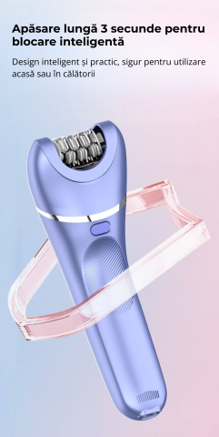 Epilator electric 7 in 1 pentru femei, aparat de ras electric dama, rasier electric feminin, trimmer intim bikini femei, epilator zona intima, axile si picioare, aparat epilat electric, rezistent la a [3]