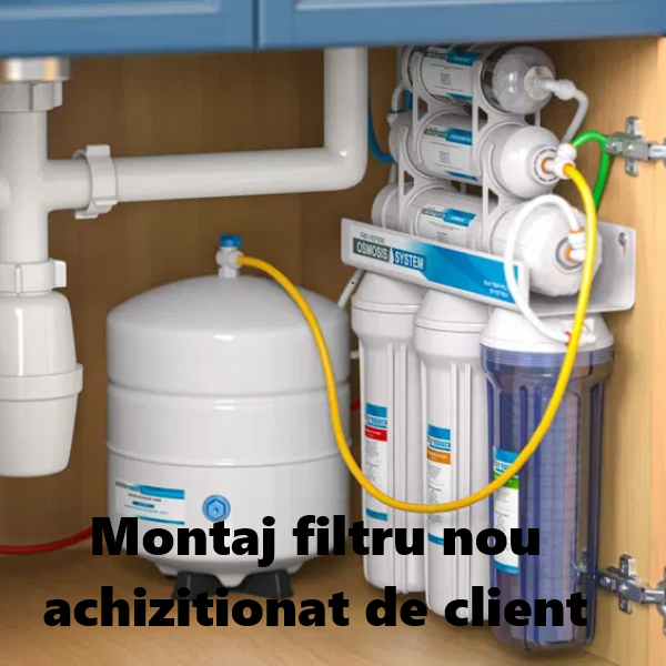 Montaj filtru apă cumpărat de client - intervenție FiltruPro în Bacău [1]