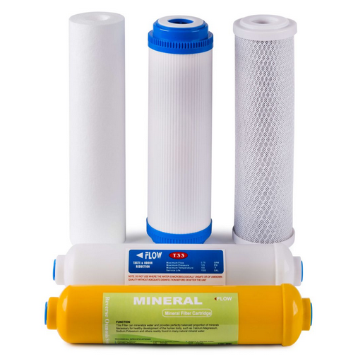 Set 5 cartușe schimb osmoză 10 inch cu remineralizare - FiltruPro Bacău [1]