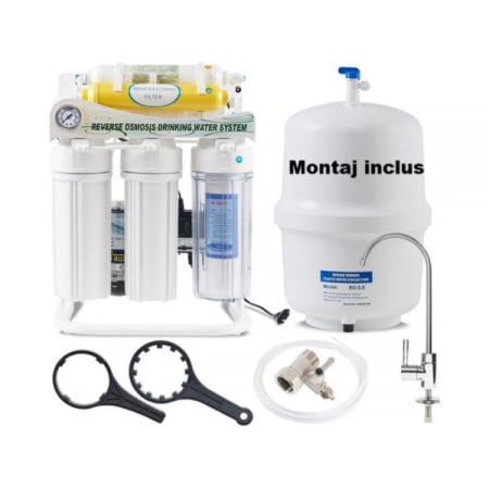 Produse - Sistem osmoză inversă 6 trepte cu montaj inclus - FiltruPro Bacău