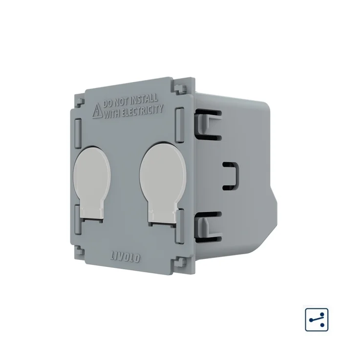 Intrerupatoare tactile - MODUL INTRERUPATOR DUBLU TACTIL,CAP SCARA/CRUCE