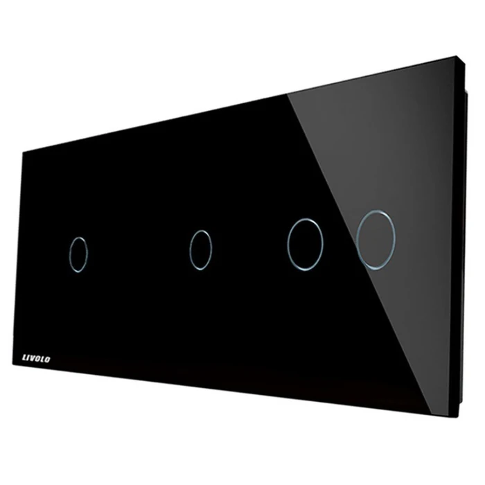 PANOU INTRERUPATOR 2X SIMPLU+DUBLU,3X2M LIVOLO, [1]