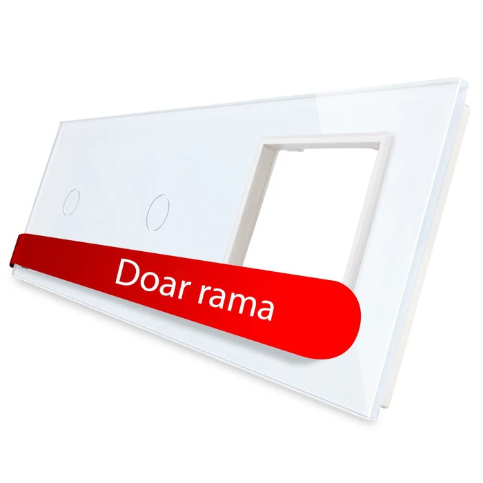 Aparataje LIVOLO - PANOU INTRERUPATOR 2X SIMPLU+RAMA SIMPLA