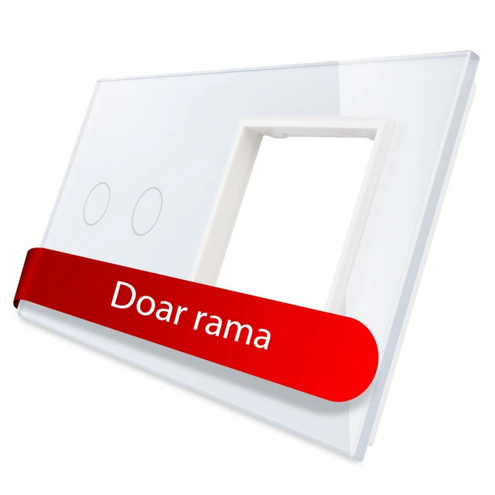 Aparataje LIVOLO - PANOU INTRERUPATOR DUBLU+RAMA SIMPLA