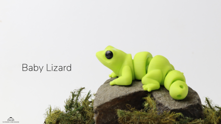 Flippets - Figurină Articulată "Baby Lizard" Imprimată 3D
