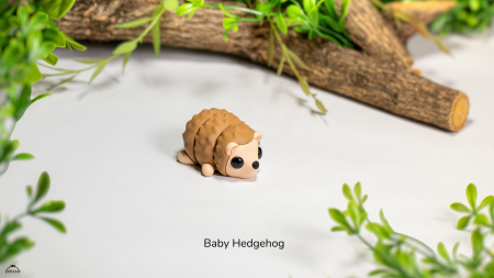 Figurină Decorativă "Baby Hedgehog" Imprimată 3D | Arici Mic de Colecție | Ornament Birou & Grădină [1]