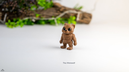 Figurină Articulată "Tiny Werewolf" Imprimată 3D | Vârcolac Mic de Colecție | Decor Halloween & Fantezie [1]