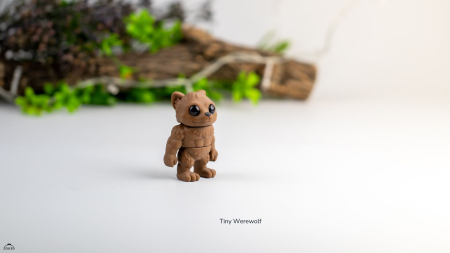 Figurine 3D - Figurină Articulată "Tiny Werewolf" Imprimată 3D | Vârcolac Mic de Colecție | Decor Halloween & Fantezie