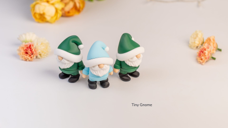 Figurină Decorativă "Tiny Gnome" Imprimată 3D | Gnom Mic de Colecție | Ornament Birou & Grădină Zen [2]