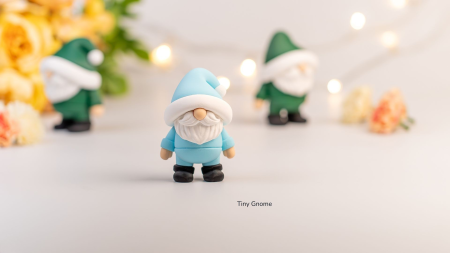 Figurină Decorativă "Tiny Gnome" Imprimată 3D | Gnom Mic de Colecție | Ornament Birou & Grădină Zen [1]