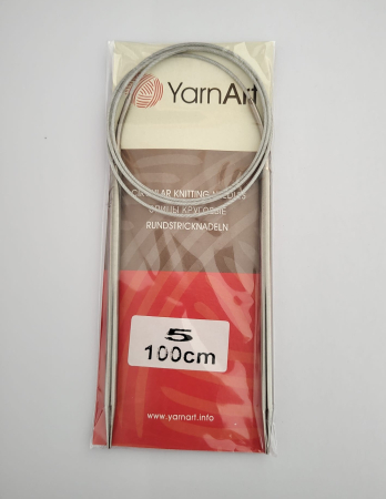 Accesorii pentru tricotat si crosetat - Andrele circulare din otel YarnArt 100 cm