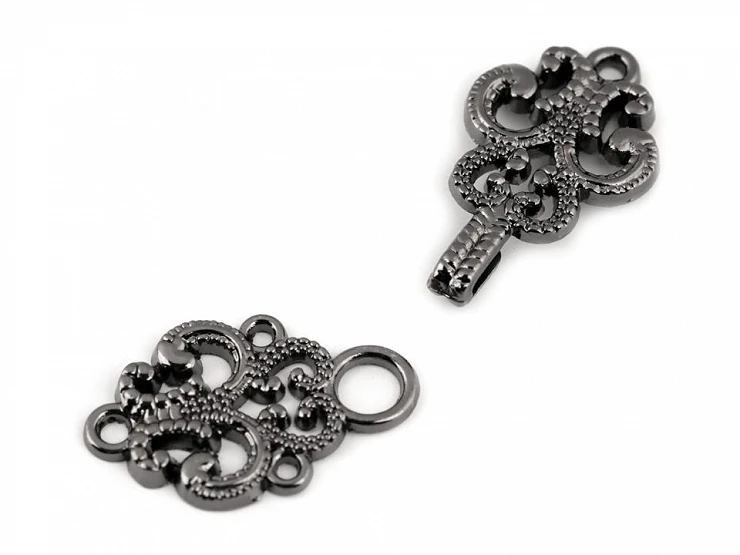 Articole de mercerie din metal - Inchizatoare decorativa filigranata
