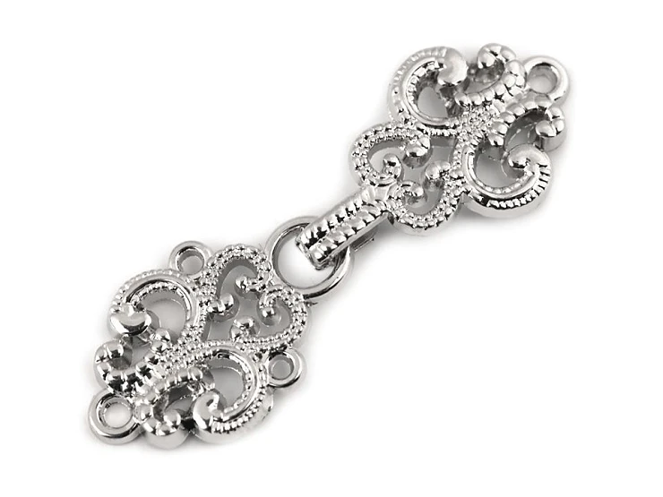 Articole de mercerie din metal - Inchizatoare decorativa filigranata