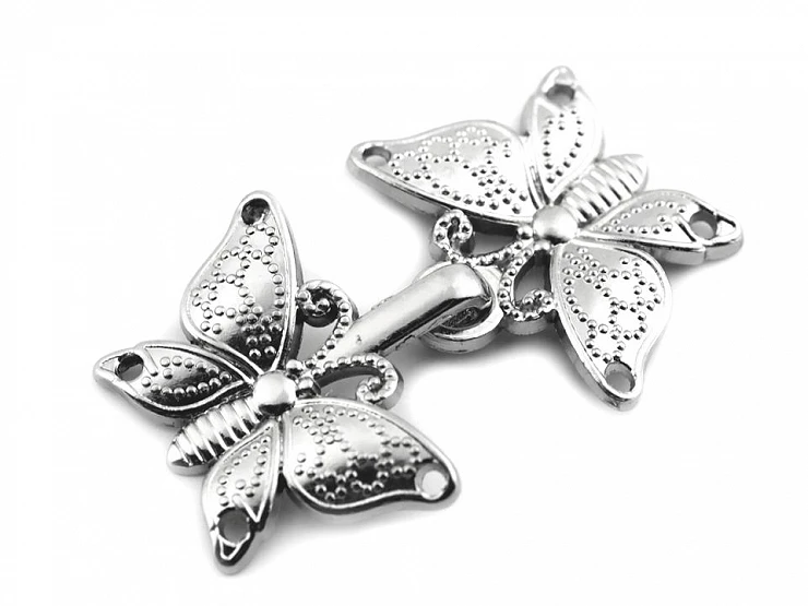 Articole de mercerie din metal - Inchizatoare decorativa Fluture