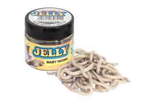 Momeli pentru cârlig - Benzar Mix Jelly Baby Worm White 30ml