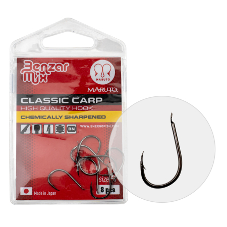 Carlige Feeder & Stationar - Carlige Benzar Mix Classic Carp Nr.6 8buc. / plic