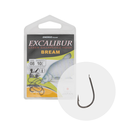 Carlige Feeder & Stationar - Carlige Excalibur Bream Maggot Nr.12 10buc. / plic