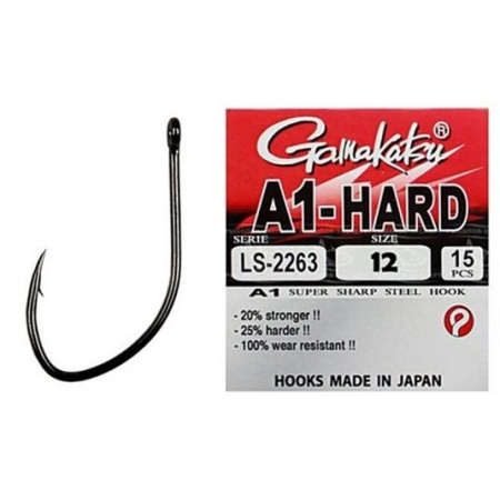 Carlige Feeder & Stationar - Carlige Gamakatsu A1-Hard LS-2263 Nr.12 15 buc. / plic