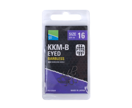 Carlige Feeder & Stationar - Carlige Preston KKM-B Barbless Nr.18 10 buc. / plic