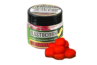 Momeli pentru cârlig - Carp Expert ElastoCorn Strawberry Floating Maxi 8buc.