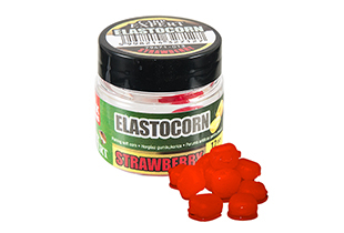 Momeli pentru cârlig - Carp Expert ElastoCorn Strawberry Floating Normal 12buc.