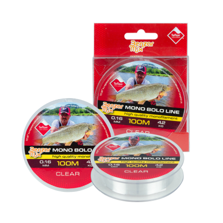 Fire Monofilament - Fir Monofilament Benzar Bolo Line Clear 0.20mm 6.2kg 100m