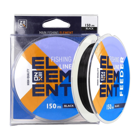 Fire Monofilament - Fir Monofilament Zeox Element Feeder Black 0.285mm 9.5kg 150m
