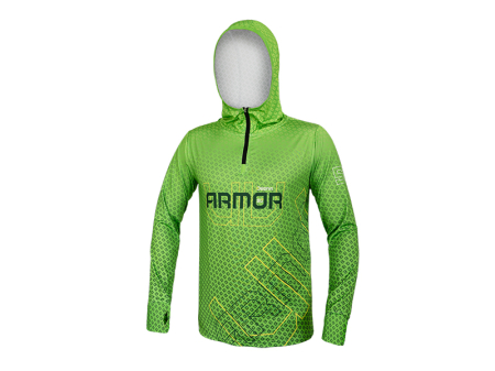 Imbracaminte de vară - Hanorac cu glugă Delphin UV ARMOR 50+ Olive Marimea XXL
