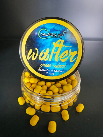 Momeli pentru cârlig - Salmon 20+ Wafters Green Salmon Ciocolata & Ananas 8mm 23gr.
