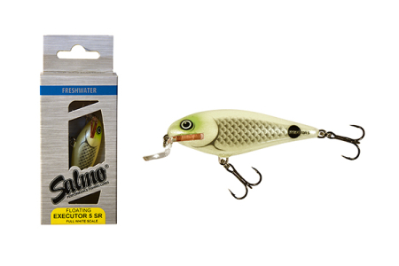 Voblere - Vobler Salmo Floating Executor 5SR Full White Scale 5cm 5gr. 0.6 - 1.2m Hook Size 10